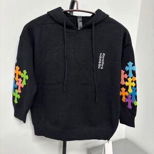 Chrome Hearts black hooded sweater